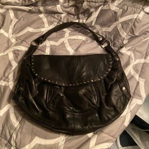 Black leather Lucky Brand bag